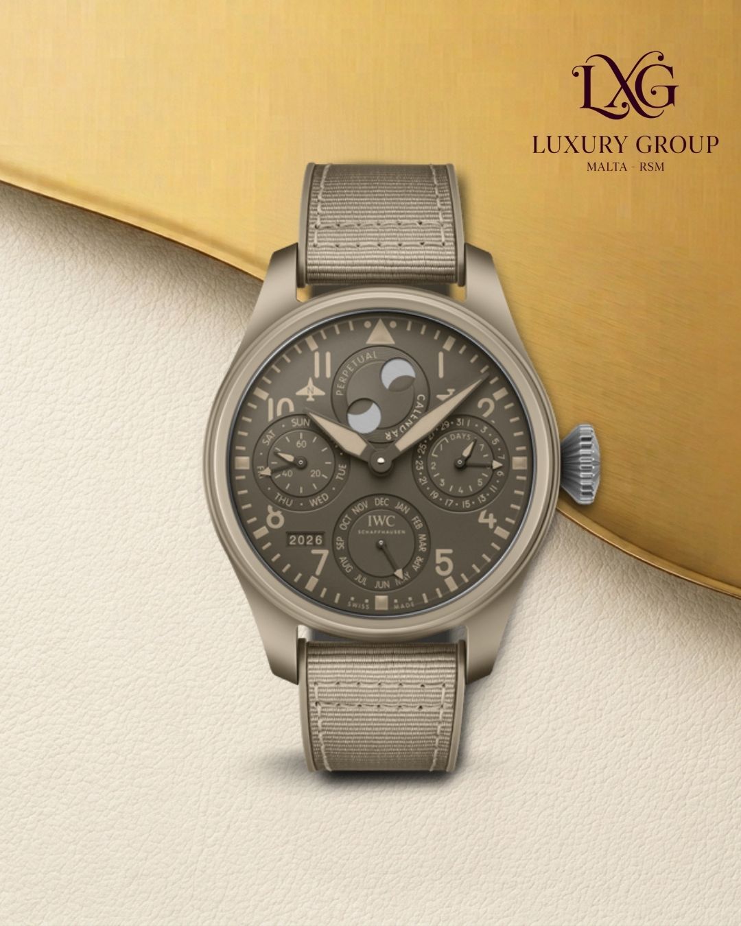 IWC Big Pilot’s Watch Perpetual Calendar TOP GUN Edition “Mojave Desert” — reference IW503004
