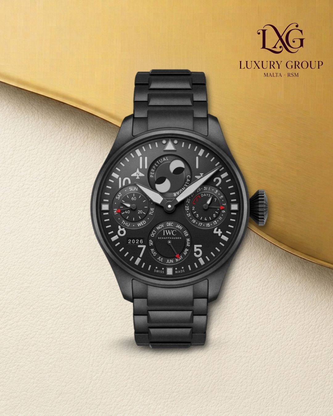 IWC Big Pilot’s Watch Perpetual Calendar TOP GUN Ceratanium® — reference IW503604