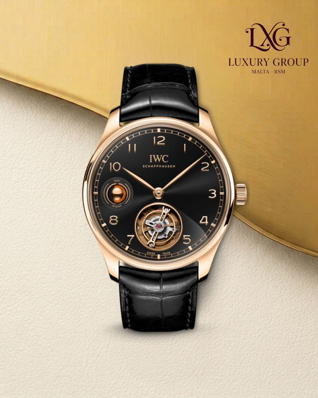 IWC Portugieser Hand-Wound Tourbillon Day &amp; Night — reference IW545901